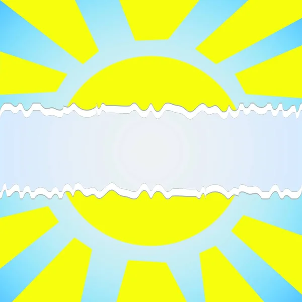Abstraktes Sonnensymbol Vektor Illustration — Stockvektor