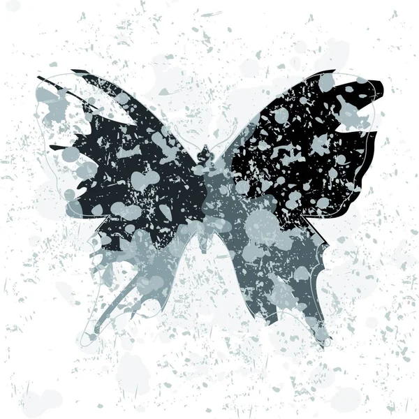 Motýl Křídly Kreativní Umělecká Ilustrace — Stockový vektor