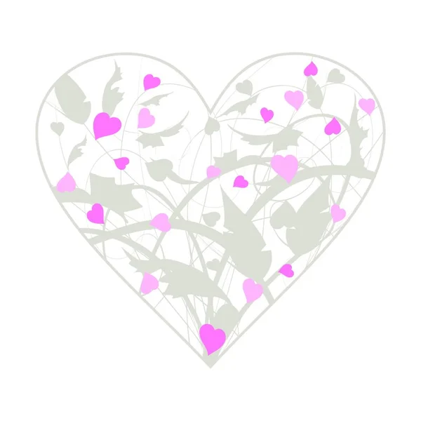 Coeur Amour Fond Vectoriel Graphique — Image vectorielle