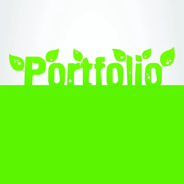 Portfolio Symbol Vektorillustration — Stockvektor