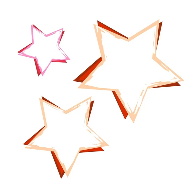 Parlak Arkaplan Üzerindeki Yıldızlar Grafik Vektör Arkaplanı — Stok Vektör