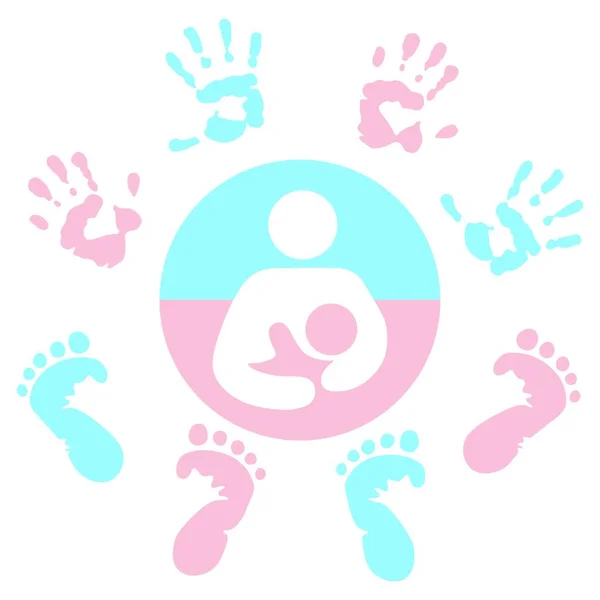 Baby Signs Γραφικό Διανυσματικό Φόντο — Διανυσματικό Αρχείο