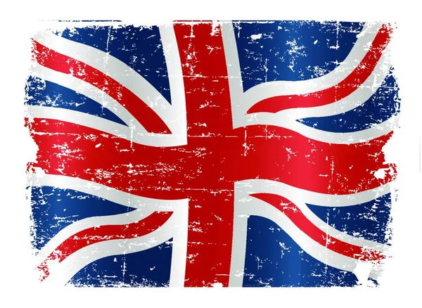 Projekt Flagi Wielkiej Brytanii Wektor Ilustracji — Wektor stockowy
