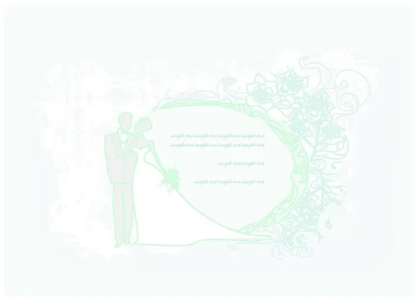 Fond Couple Mariage Fond Vectoriel Graphique — Image vectorielle