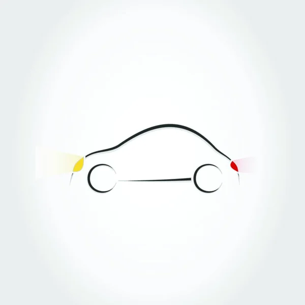 Ilustrasi Vektor Ikon Mobil - Stok Vektor