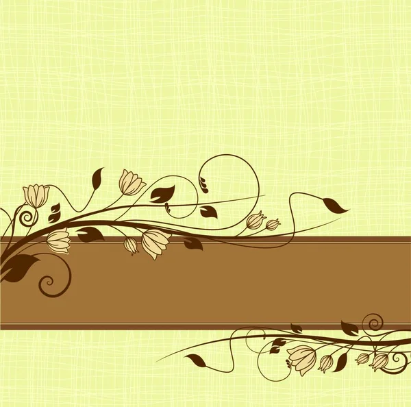 Décoration Florale Illustration Vectorielle — Image vectorielle