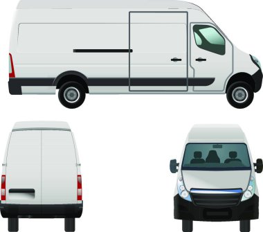 van, grafik vektör arkaplanı 