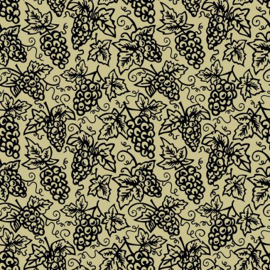 Üzüm asması arkaplan modern vektör illüstrasyonu