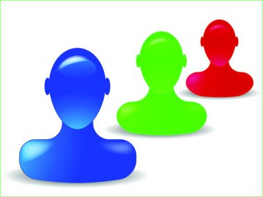 Manken Başlıkları, grafik vektör illüstrasyonu 