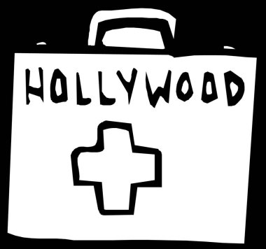 Hollywood, grafik vektör çizimi 