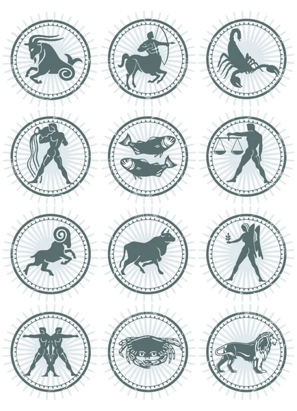 Ilustracja Wektora Stempla Zodiaku — Wektor stockowy