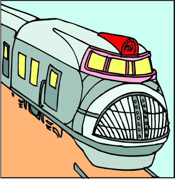 速度列車 グラフィックベクトルの背景 — ストックベクタ
