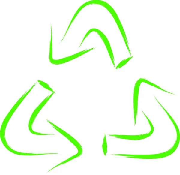 Ícone Sinal Reciclagem Ilustração Proteção Ambiental —  Vetores de Stock