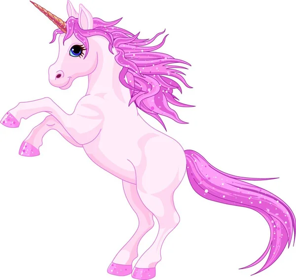 Unicorno Magico Illustrazione Grafica Vettoriale — Vettoriale Stock