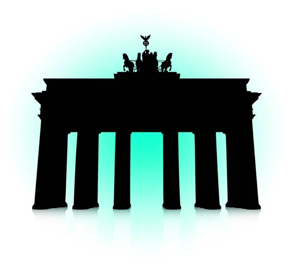 Brandenburger Tor Grafische Vector Illustratie — Stockvector