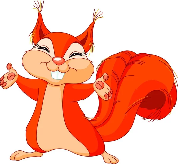 Squirrel Animal Illustration Mascot Animal Art — Stock Vector