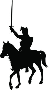 Süvari, grafik vektör çizimi   
