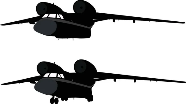Aéronefs Illustration Vectorielle Graphique — Image vectorielle