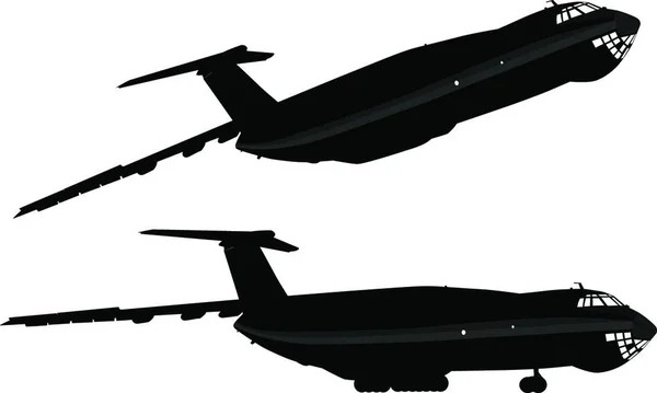Flugzeuge Grafische Vektorillustration — Stockvektor