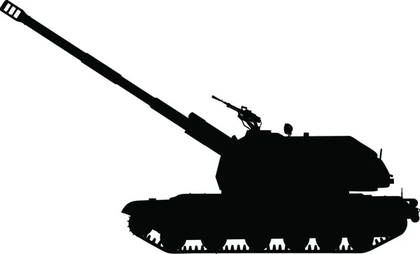 Howitzer Ilustração Vetorial Gráfica — Vetor de Stock