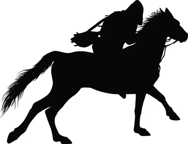 Horsemen Graphic Vector Illustration — Stock Vector