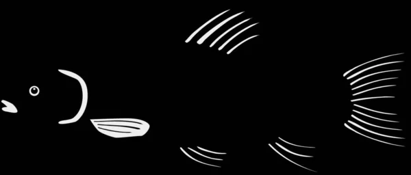 Silhouette Tanche Illustration Vectorielle Graphique — Image vectorielle