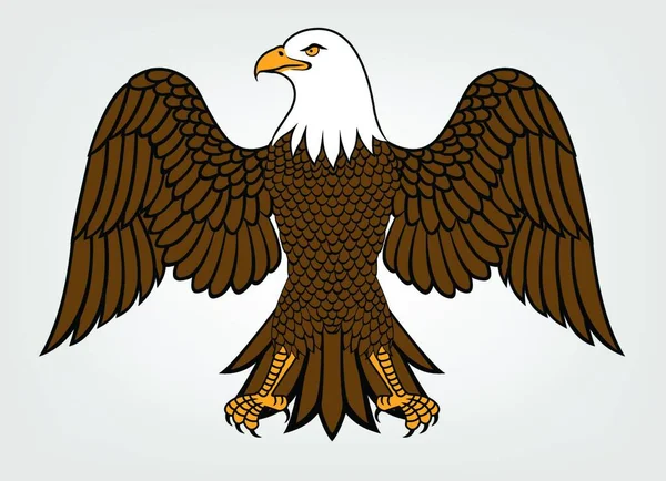 Águila Mascota Vector Ilustración — Archivo Imágenes Vectoriales