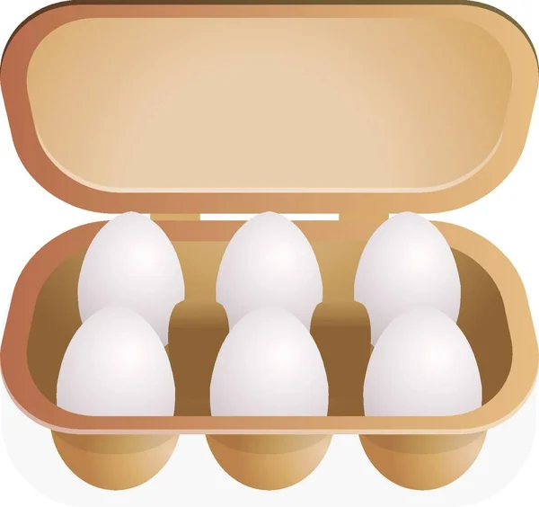 容器图标中的蛋 矢量插图 — 图库矢量图片