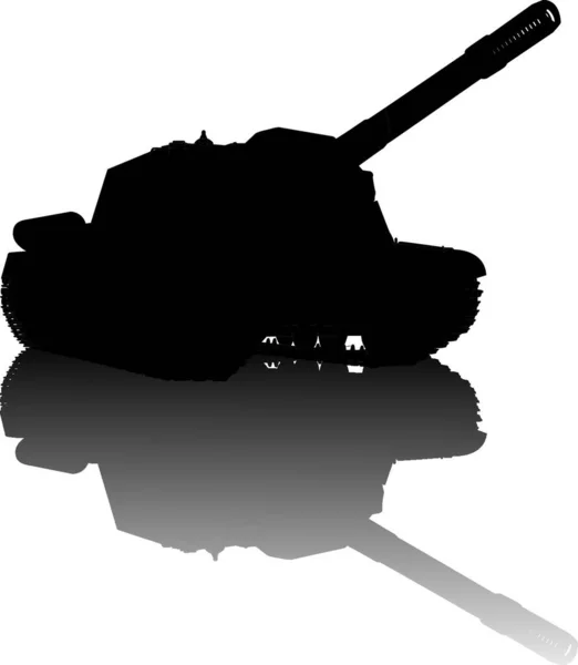 Militärische Silhouette Grafische Vektorillustration — Stockvektor