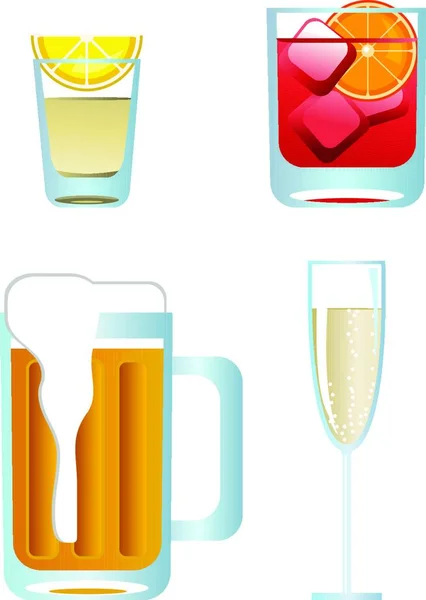 Icono Web Alcohol Diseño Simple — Archivo Imágenes Vectoriales