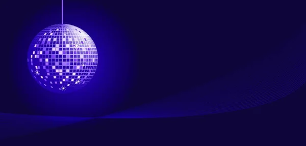 Диско Мяч Фиолетовых Тонах — стоковый вектор