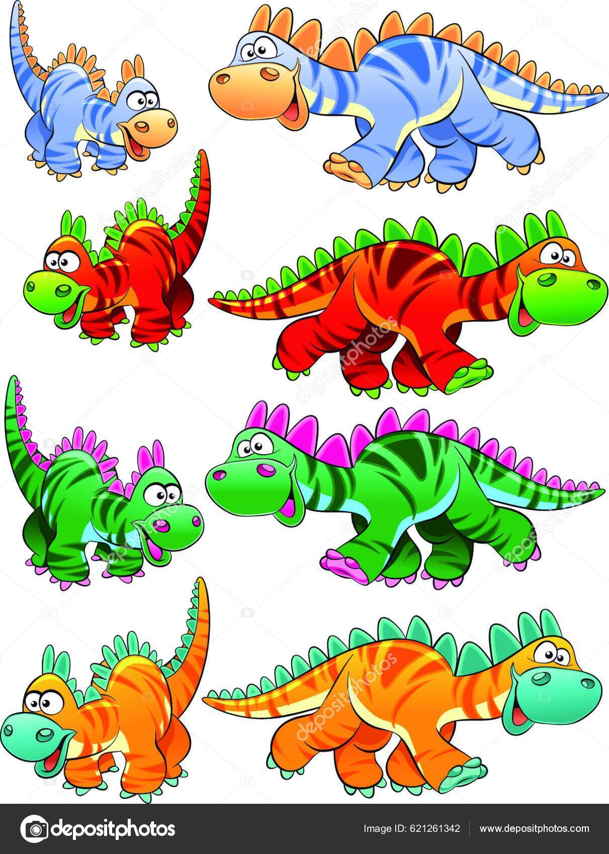 Types Dinosaurs Vector Illustration Stock Vector by ??YAY_Images 621261342