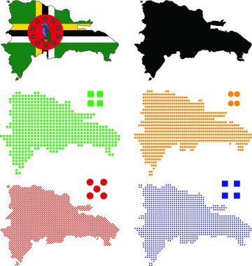 Dominica grafik vektör illüstrasyonu 