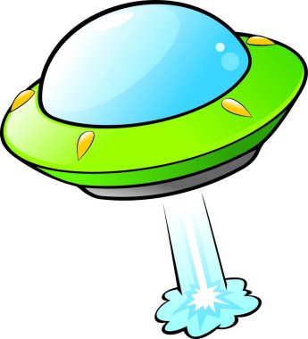 UFO uzay aracı çizimi, yabancı gemi