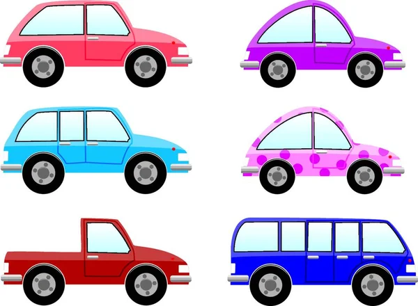 Іконки Автомобілів Векторні Ілюстрації — стоковий вектор