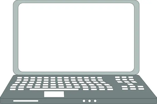Számítógép Laptop Vektoros Illusztráció — Stock Vector