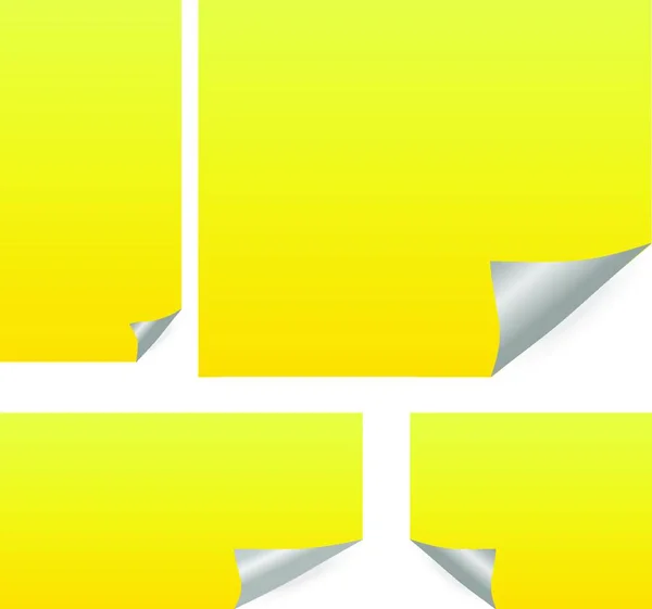 Grafický Vektorový Obrázek Žluté Noty — Stockový vektor