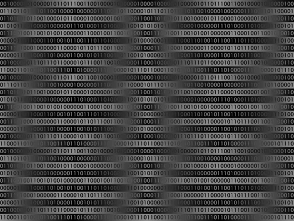 Binary Code Pattern Vector Illustration — Stock Vector