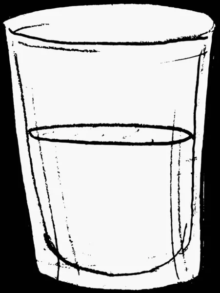 Ποτήρι Νερό Διανυσματικά Εικονογράφηση — Διανυσματικό Αρχείο