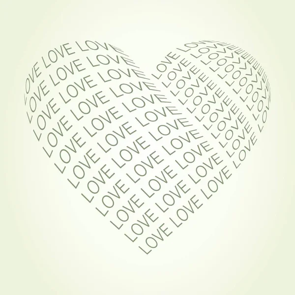 Amour Cœur Illustration Vectorielle — Image vectorielle