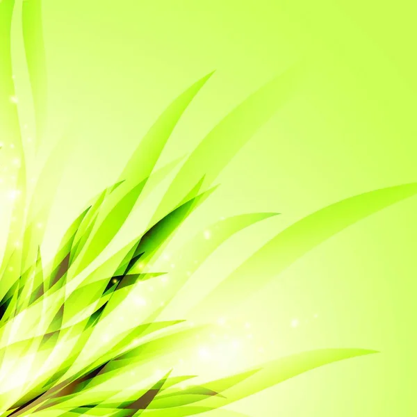 Зелений Квітковий Дизайн Проста Векторна Ілюстрація — стоковий вектор