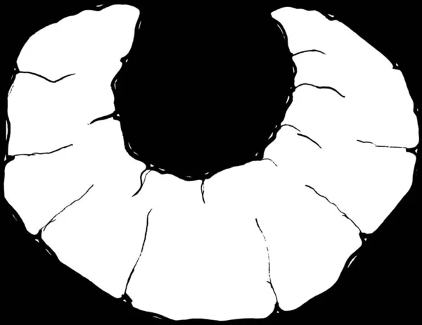 Illustration Vectorielle Icône Croissante — Image vectorielle