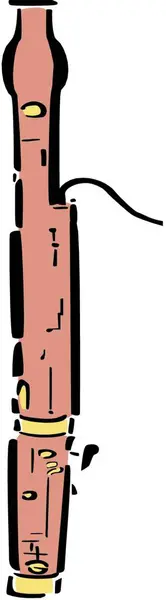 Flauto Moderna Illustrazione Vettoriale — Vettoriale Stock