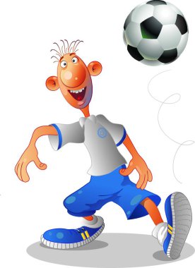 Tüm modern vektör illüstrasyonları için futbol