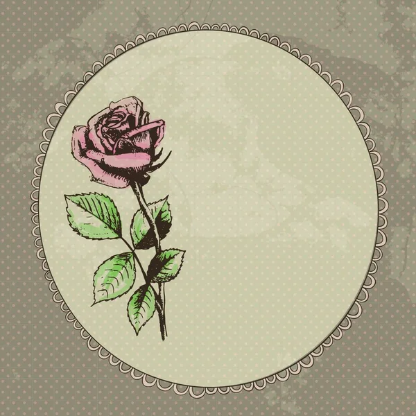 Ilustración Flor Rosa Concepto Floral — Archivo Imágenes Vectoriales