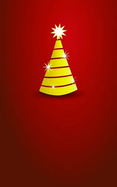 クリスマス カード テンプレート ベクトル イラスト — ストックベクタ