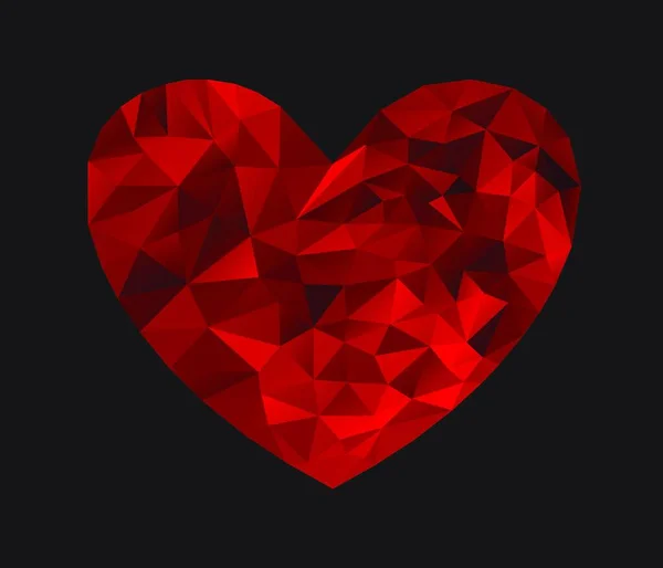 Símbolo Amor Modelo Cartão Dia Dos Namorados Ilustração Coração —  Vetores de Stock