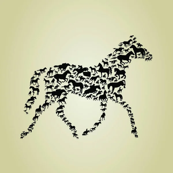 Horse Modern Vector Illustration — Stock Vector