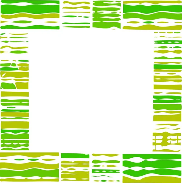 Zelené Tvary Grafické Vektorové Znázornění — Stockový vektor