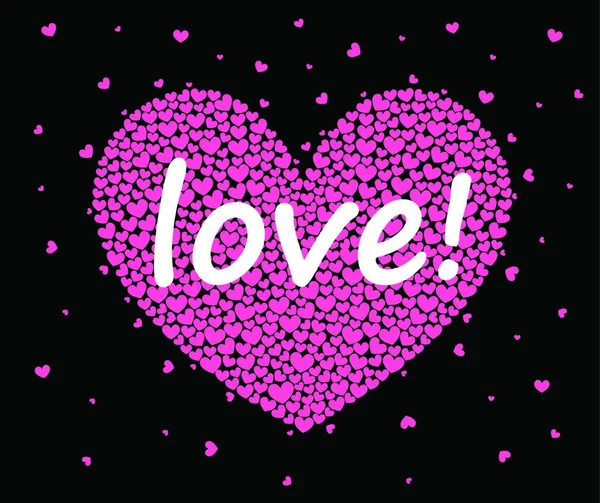Símbolo Amor Modelo Cartão Dia Dos Namorados Ilustração Coração — Vetor de Stock